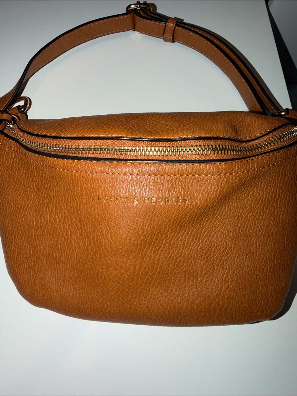 Poppy & Peonies Sidekick belt bag - Cognac - Picture 2 of 4